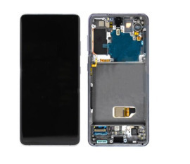 Lcd + Touchscreen Samsung S21 (5G)/G991 Black + Black рамка Original Service pack