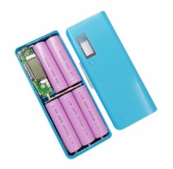 Корпус для Power Bank на 5 Акб 18650 Blue