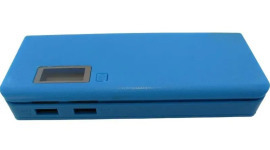 Корпус для Power Bank на 5 Акб 18650 з дисплеєм Blue