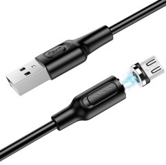 Кабель Usb Micro Магніт Borofone BX41 1М Black. Фото 2