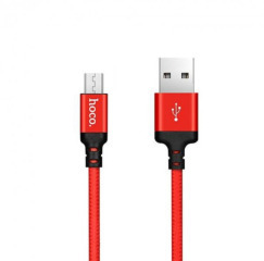 Кабель Usb Micro Hoco X14 1M Black-Red