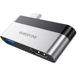 Usb Hub Borofone DH2 (Type C to Hdmi 4K+USB 3.0). Фото 2