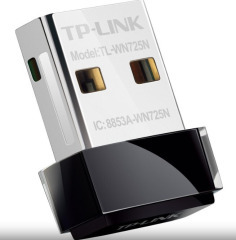 Адаптер USB-Wifi TP-Link TL-WN725N (2.4ГГц, N150, USB 2.0, nano)