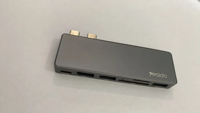 Usb Hub Yesido BH10 (2 Type C to 3xUSB + Type C + MicroSD + SD)