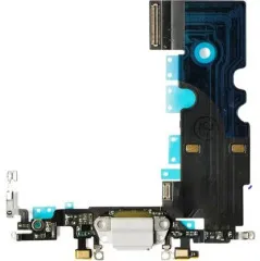 Flat Cable Iphone 8 plus with charge connector White. Фото 2