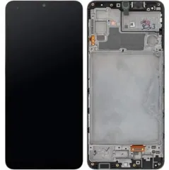 Lcd + Touchscreen Samsung M32/M325/(A32/A325 без рамки підходить) Black Oled з рамкою. Фото 2