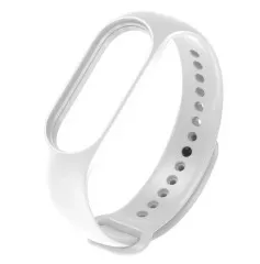 Браслет силіконовий Mi Band 7/6/5 White. Фото 3