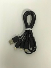 Кабель Usb  Hoco X74 3in1 (iPhone+Micro+Type C) 1m. Фото 3