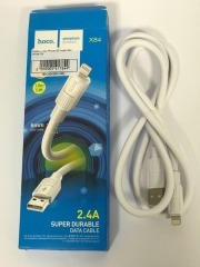 Кабель Usb iPhone 5G Hoco X84 White 1M. Фото 2