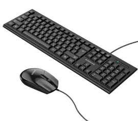 Клавіатура + мишка Borofone BG6 Black. Фото 2