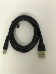 Кабель Usb Micro Hoco DU24 1М (long pin) Black. Фото 2