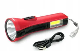 Ліхтарик Tiross TS-1851 (micro usb charge) Red. Фото 10