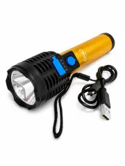 Ліхтарик Coba C50 (micro usb charge) Gold. Фото 12