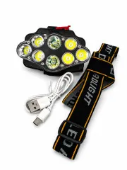 Ліхтар на голову YJ-4435 (micro usb charge). Фото 6