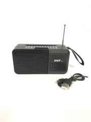 Колонка портативна (FM+USB flash+ micro SD+Bluetooth) + ліхтарик solar Haf HF-F6 Black