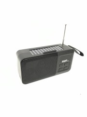 Колонка портативна (FM+USB flash+ micro SD+Bluetooth) + ліхтарик solar Haf HF-F6 Black. Фото 6