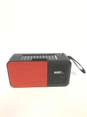 Колонка портативна (FM+USB flash+ micro SD+Bluetooth) + ліхтарик solar Haf HF-F6 Red. Фото 4