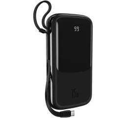 Power Bank (20000mah) Baseus DZ-XPT (with usb Lighting) 15W Black. Фото 2