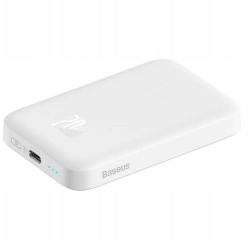 Power Bank (6000mah) Baseus Magnetic Wireless 20W White. Фото 3