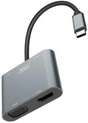 Usb Hub XO HUB001 (Type C to Hdmi+Vga). Фото 7