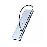 Usb Hub XO HUB010 (Type C to 3Usb+Hdmi+2Type C+RJ45+SD+MicroSD+Vga+3.5). Фото 4