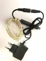 Гірлянди нитка кінський хвіст 200 діодів 10 ниток 2м Yellow. Фото 4