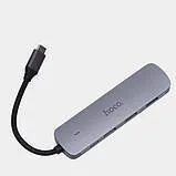 Usb Hub Hoco HB27 (Type C to 2Usb 2.0+USB 3.0+Hdmi+Type C). Фото 2