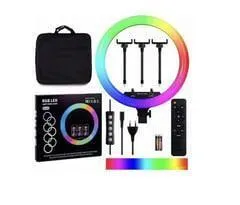 Лампа-кільце Rgb MJ-18 45cm (з тримачем, без підставки) Black. Фото 2