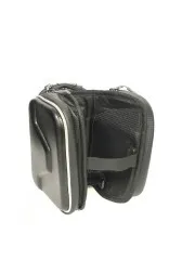 Сумка вело-мото з двома відділами і тримачем для телефона Black-Carbon. Фото 8