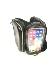 Сумка вело-мото з двома відділами і тримачем для телефона Black-Carbon. Фото 6