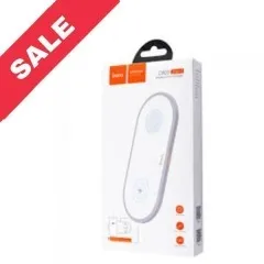 Безпровідна зарядка Hoco CW20 2IN1 White. Фото 8