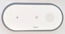 Безпровідна зарядка Hoco CW24 3in1 White (packing 95)