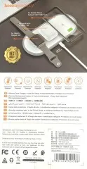 Безпровідна зарядка Hoco CW24 3in1 White (packing 95). Фото 13
