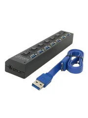 USB Hub CQT-040/M7 на 7 з виключателем 3.0. Фото 5
