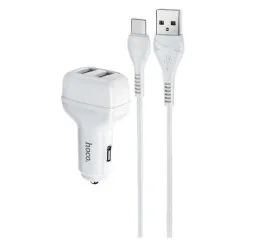 Азп Hoco Z36 Type C 2in1 2,4A White (packing 14/140). Фото 4