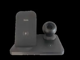 Безпровідна зарядка Hoco CW33 3in1 Black (packing 27). Фото 2