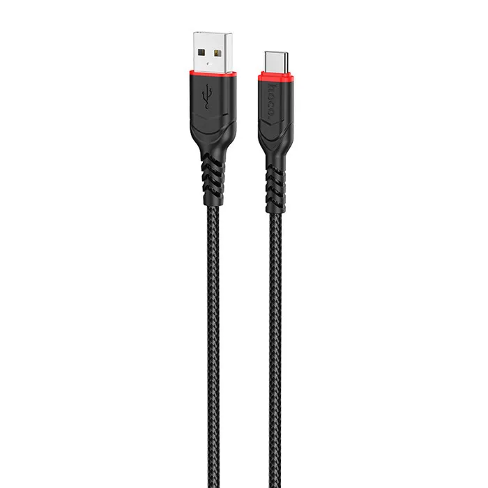 Кабель Usb Type C Hoco X59 Black 2m (packing 33/330). Фото 3