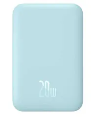 Power Bank (6000mah) Baseus Magnetic Wireless 20W Blue. Фото 5