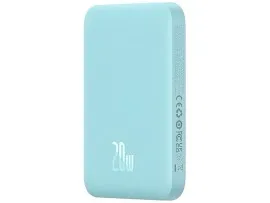 Power Bank (6000mah) Baseus Magnetic Wireless 20W Blue. Фото 6