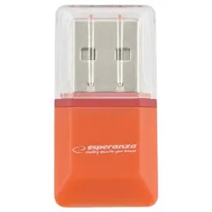 Card Reader Esperanza Mini EA134 Orange. Фото 2