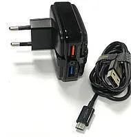 Мзп Moxom MX--HC35 2in1 Micro QC3.0 2Usb/2.4a Led Black. Фото 4