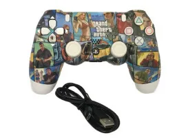 Джойстик PS4 Безпровідний (Orig logo) GTA. Фото 6