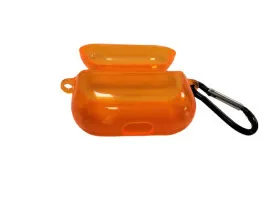 Чохол для Airpods pro (full+carabine) Clear Orange. Фото 4