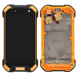 Lcd + Touchscreen Blackview BV6000 Black з рамкою. Фото 2