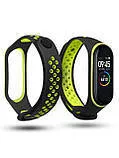 Браслет Mi Band 5/6/7 Sport Black/Green. Фото 3