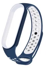 Браслет Mi Band 5/6/7 Sport Blue/White. Фото 2