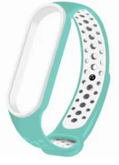 Браслет Mi Band 5/6/7 Sport Light Blue/White. Фото 2