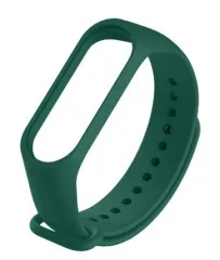 Браслет силіконовий Mi Band 3/4 Dark Green. Фото 2