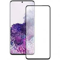 Захисне скло Samsung G980/S20 5D (з вирізом під сканер) Black