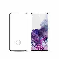 Захисне скло Samsung G985/S20 Plus 5D (з вирізом під сканер) Black